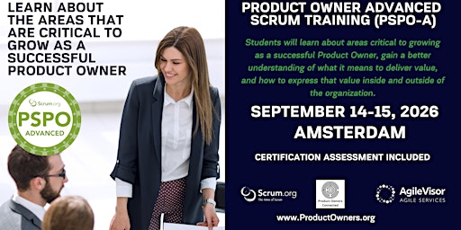 Certified Training | Professional Scrum Product Owner - Advanced (PSPO-A)