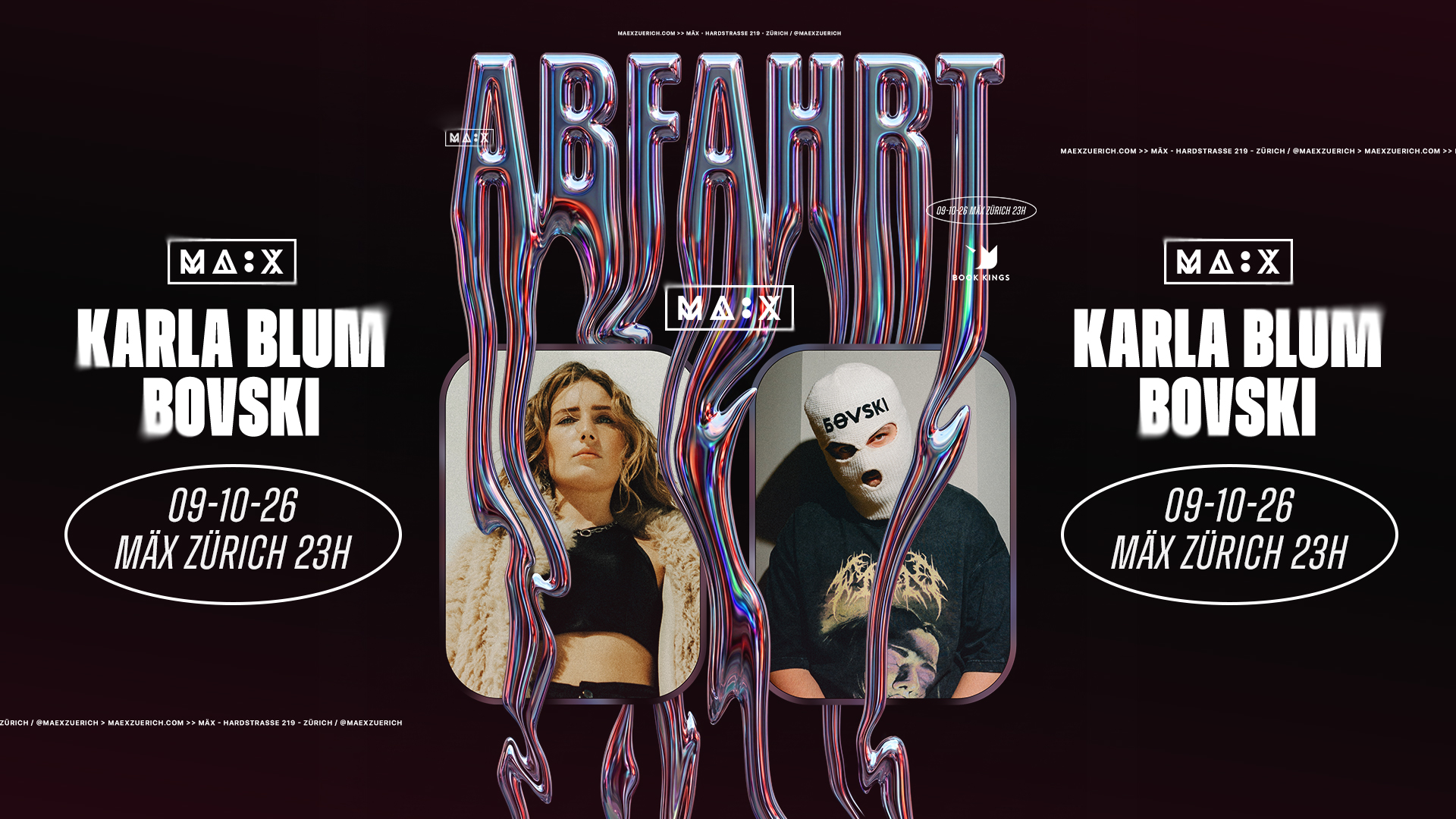 Abfahrt with BOVSKI & Karla Blum
