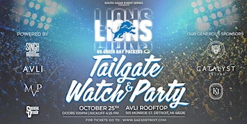 Detroit Lions vs. Green Bay Packers - Tailgate & Watch Party
