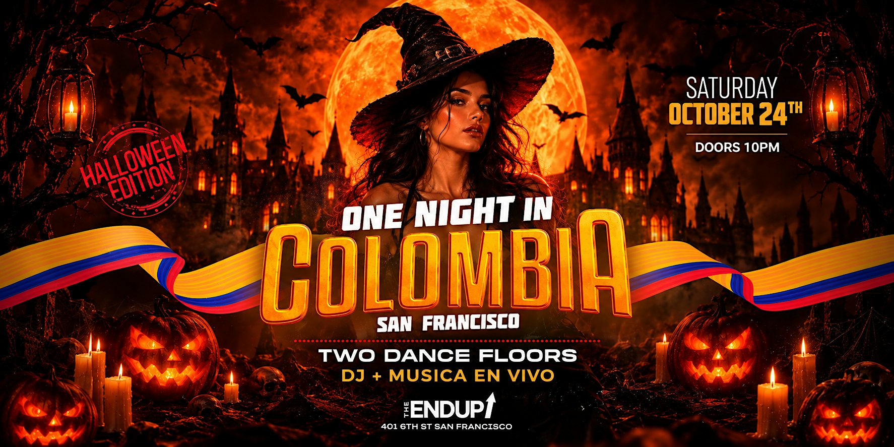 "ONE NIGHT IN COLOMBIA" TWO DANCE FLOORS | SAN FRANCISCO