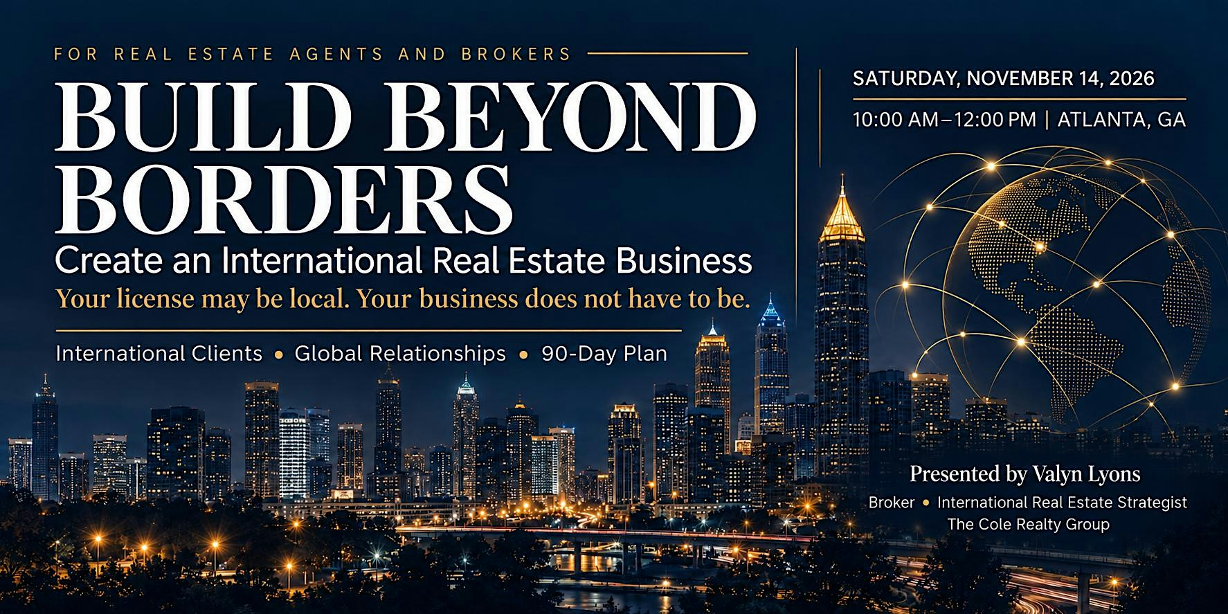 Build Beyond Borders LIVE Atlanta | Attract International Clients