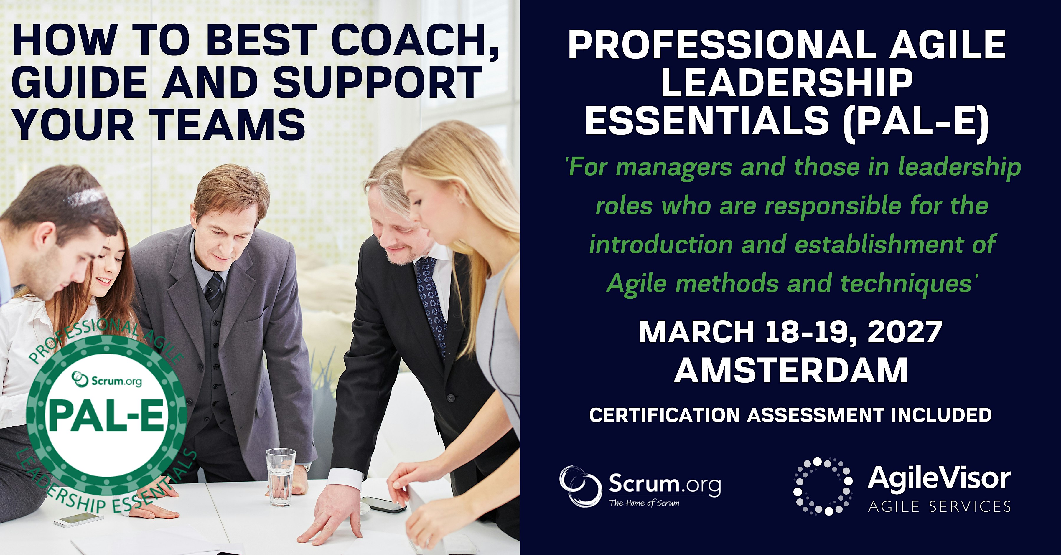 Certified Training | Professional Agile Leadership (PAL-E)
