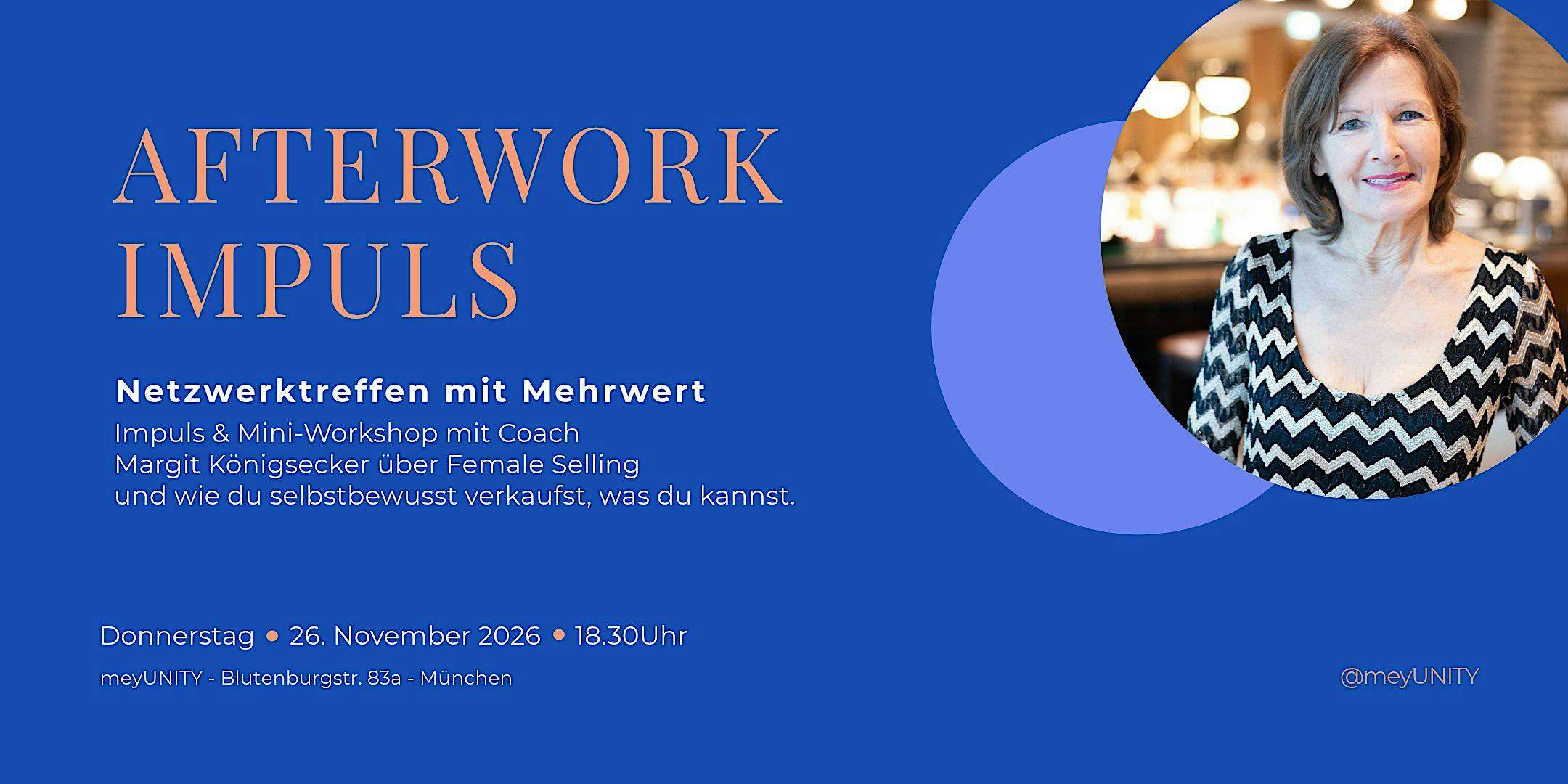 Afterwork Netzwerkimpuls Female Selling mit Margit Königsecker