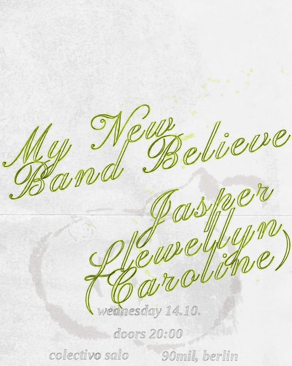 salox90mil: My New Band Believe + Jasper Llewellyn (Caroline)