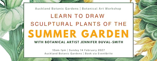 Learn to draw sculptural plants of the  summer garden