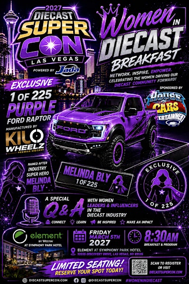 Women in Diecast Breakfast - Special  Event - Sponsored by House of Cars