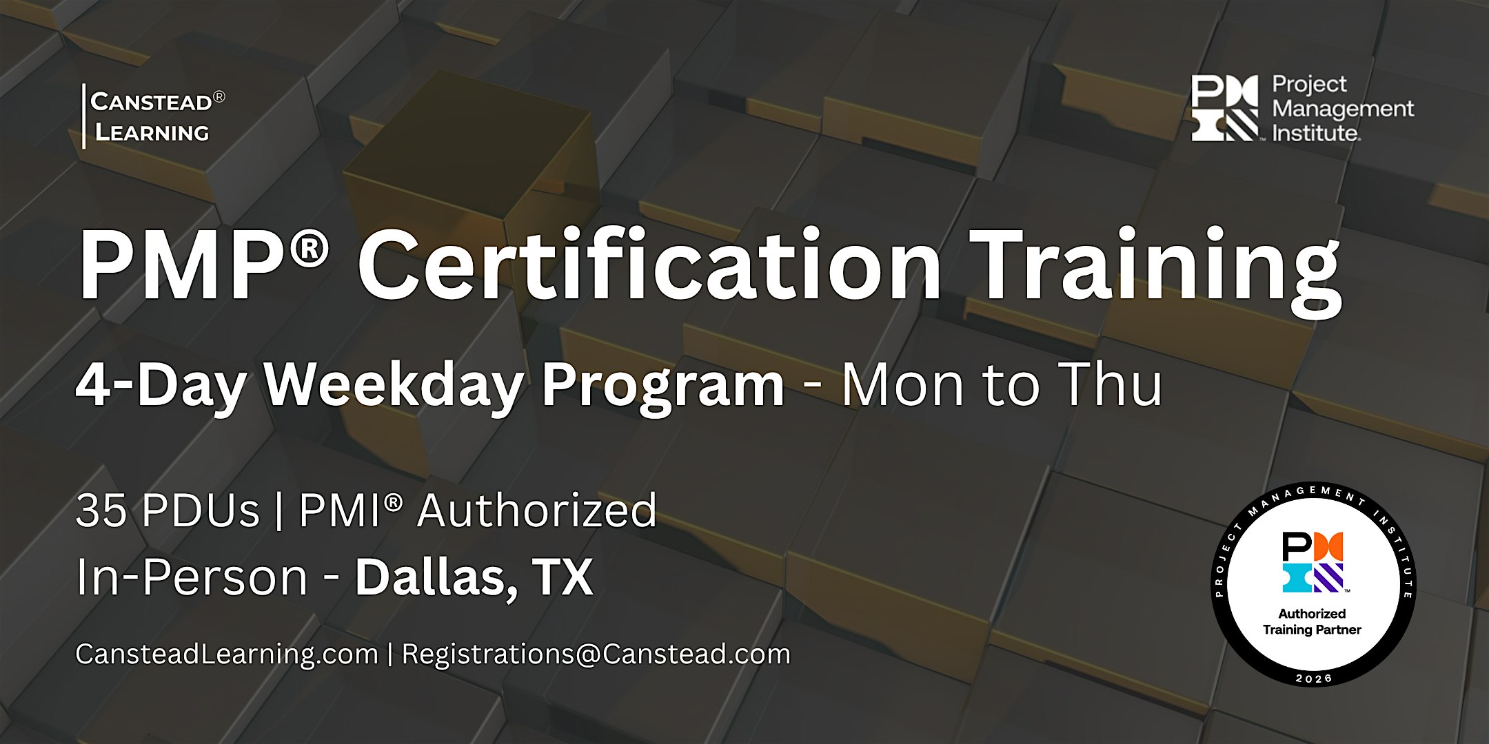 PMP® Exam Prep – 4-Day Certification Training (Dallas)