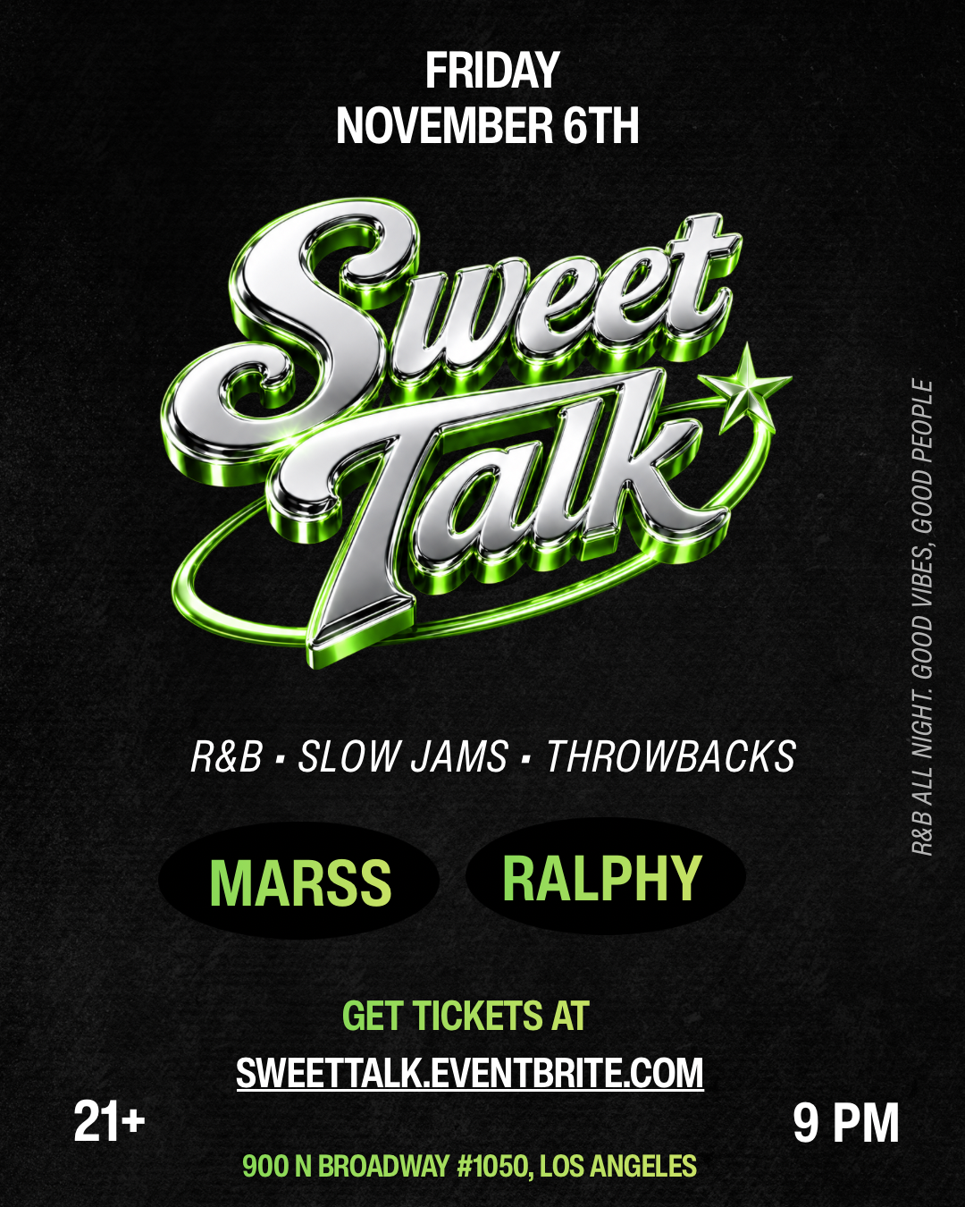 SWEET TALK - R&B, Slow Jams, Throwbacks,