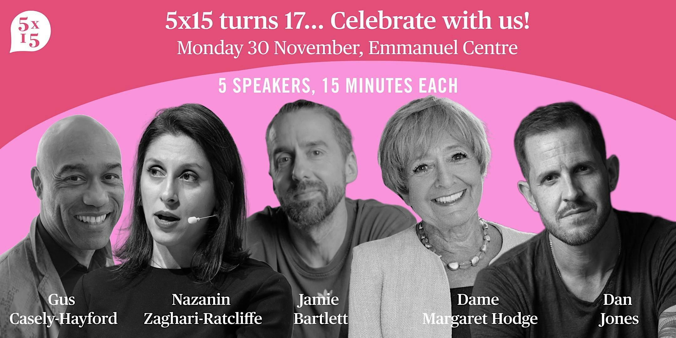 5x15 Turns 17: Live at Emmanuel Centre, November 2026
