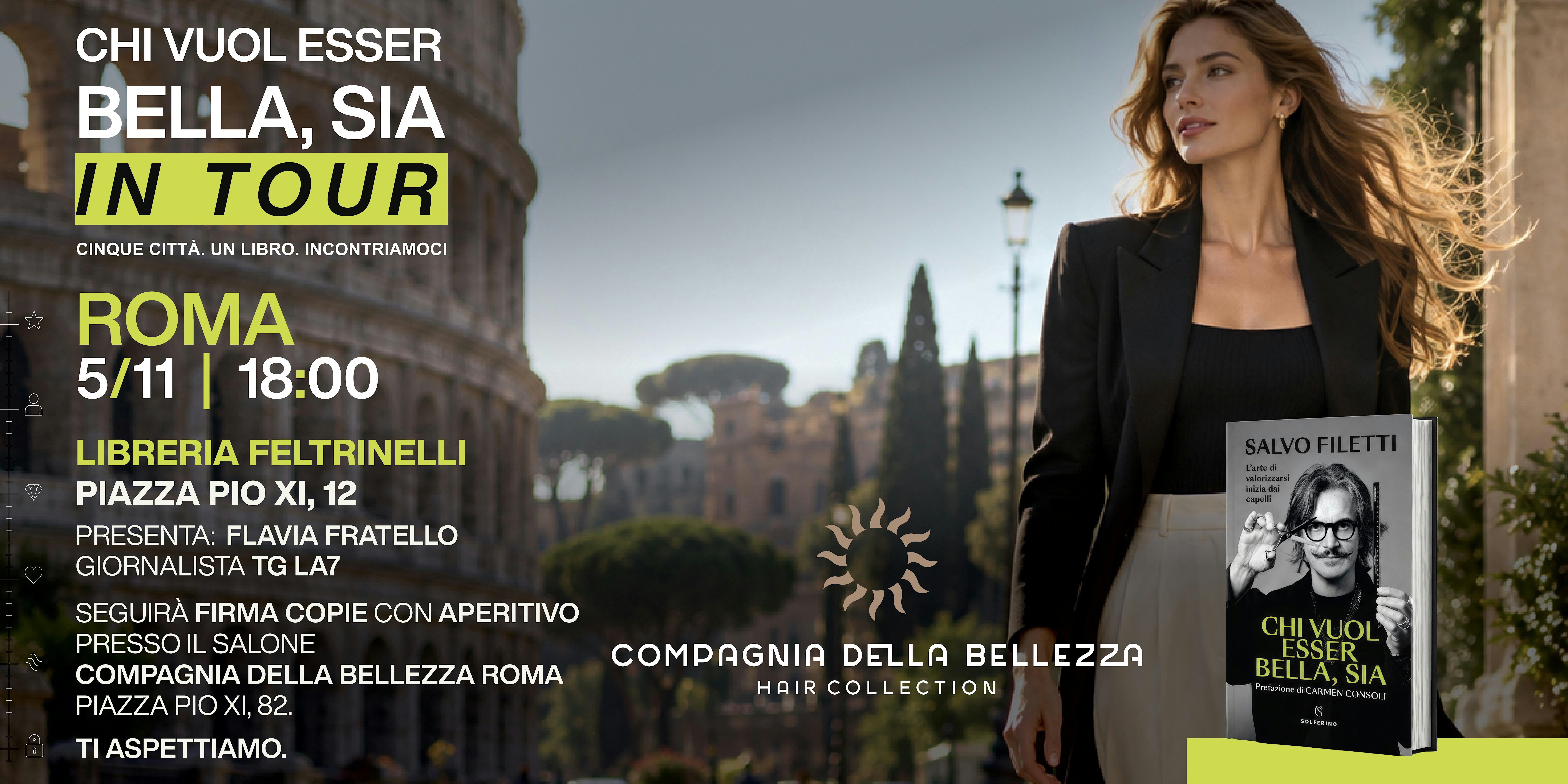Salvo Filetti - Chi vuol esser bella, sia in Tour | Feltrinelli Roma