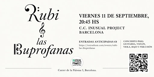 Rubi & Las Ibuprofanas - Original Argentine rock on strings