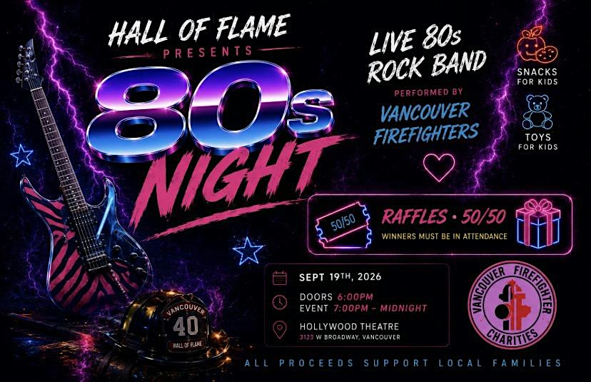 Hall of Flame Presents: 80's Night