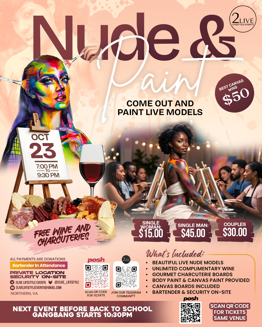NUDE & PAINT | NORTHERN, VA | 10/23