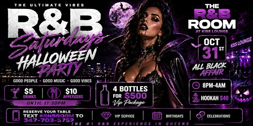 R&B Saturdays Halloween party  ( The Sexiest R&B Party in Queens )