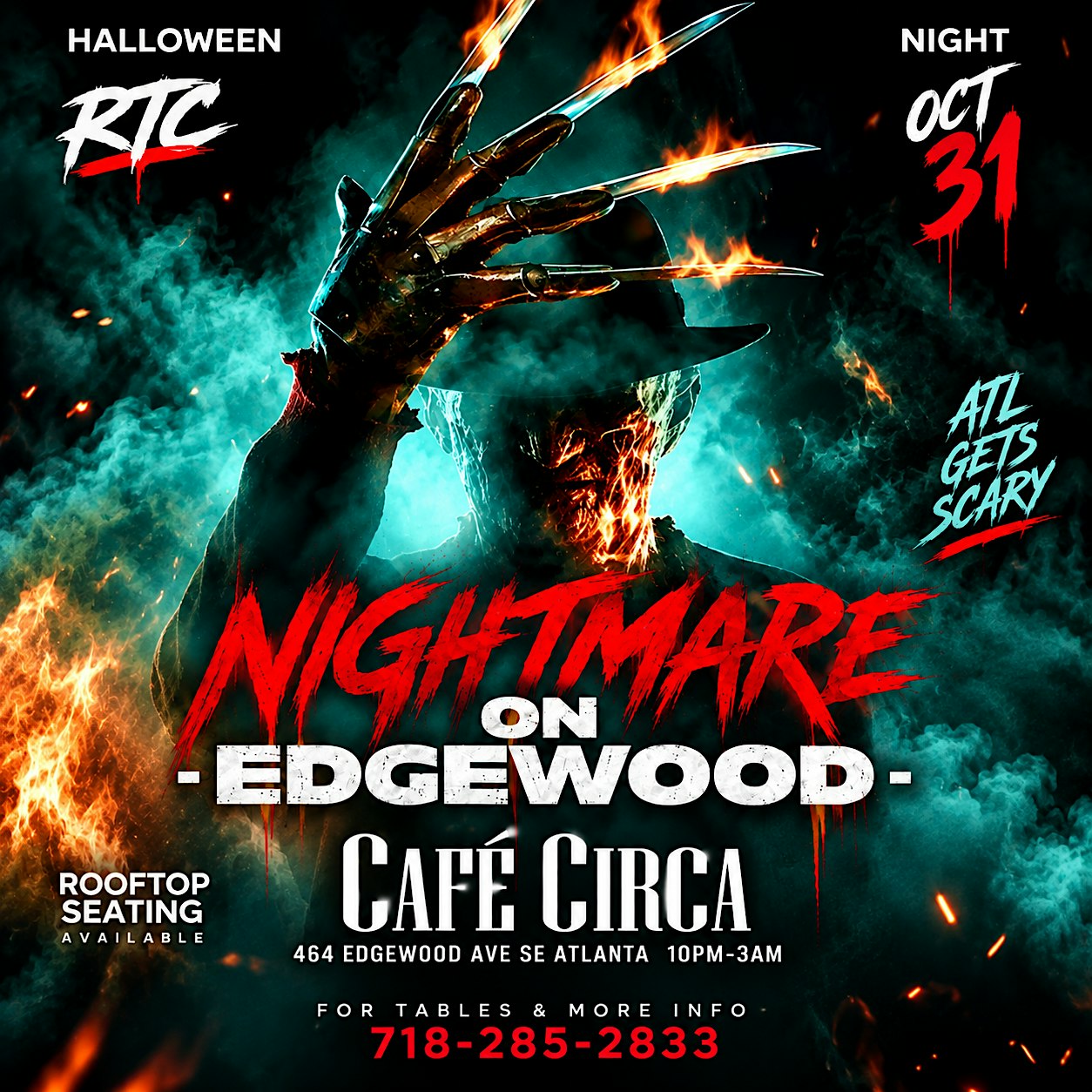 Nightmare on Edgewood at Cafe Circa - FREE Entry w/ RSVP