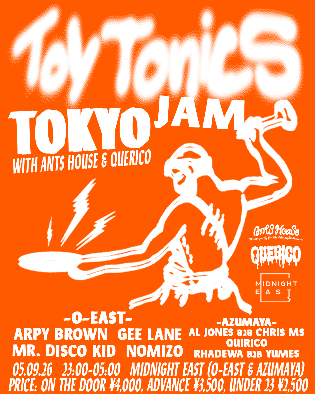 Toy Tonics Jam Tokyo with ANTS HOUSE & QUERICO