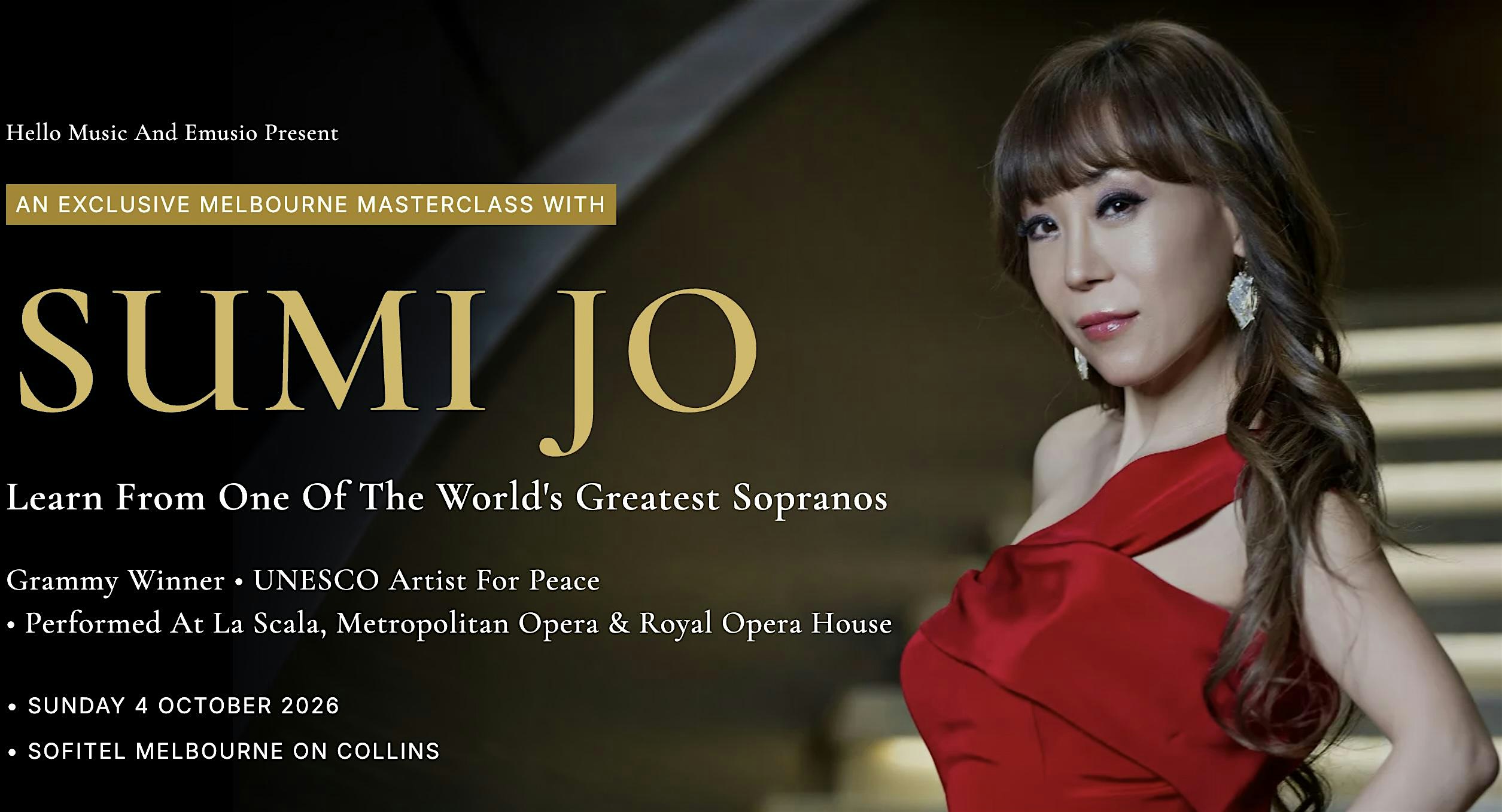 Classical Voice Masterclass with Grammy Award Winning Sumi Jo