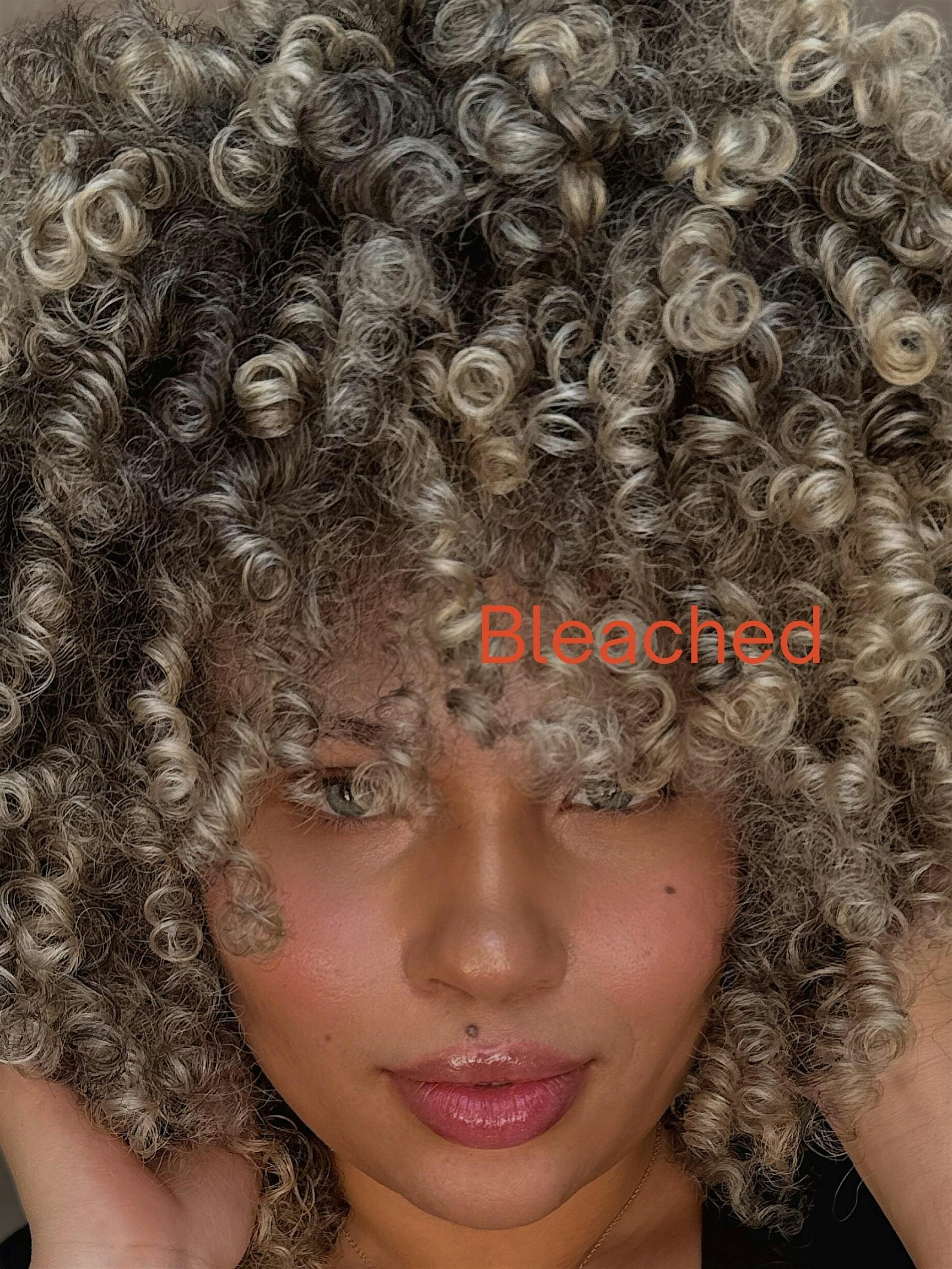 BLEACHED - Curly hair blonding Miami