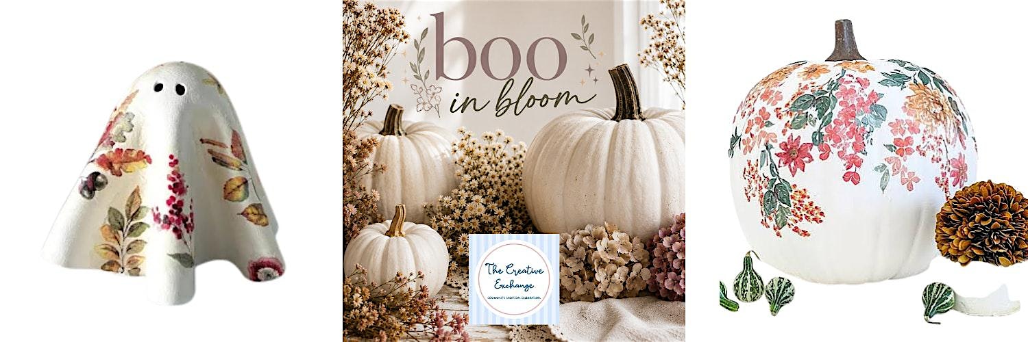 Boo in Bloom - Flower Pressed Ghosts and Pumpkins
