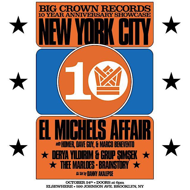 Big Crown Records 10 Year Anniversary ft El Michels Affair + special guests