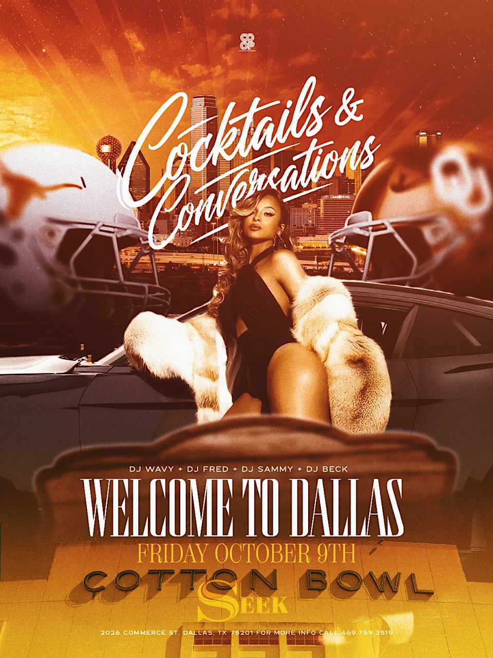 "Cocktails & Conversations"  Every Friday At Seek