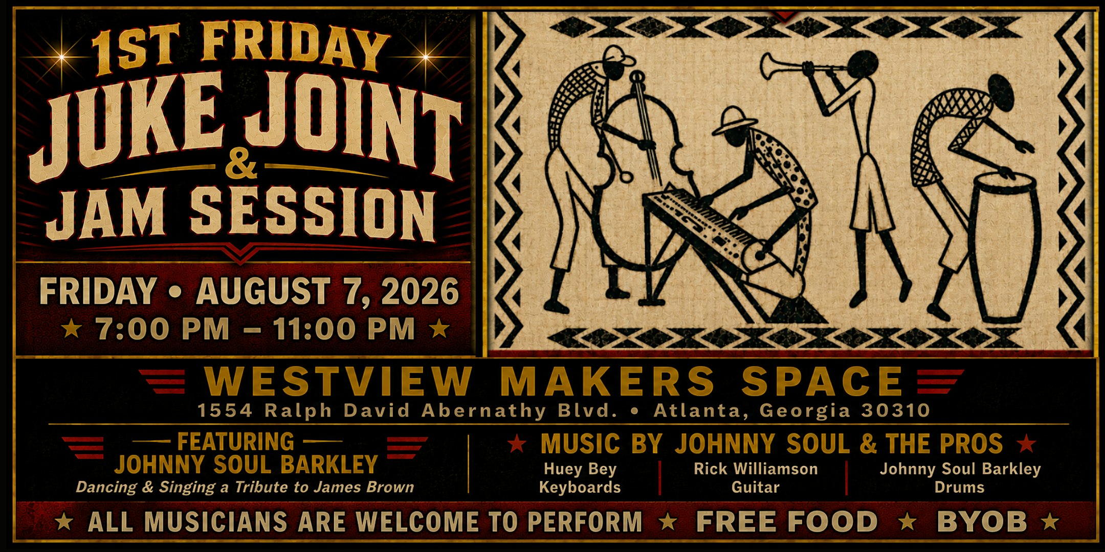 Westview Makers Space 1st Friday Juke Joint & Jam Session
