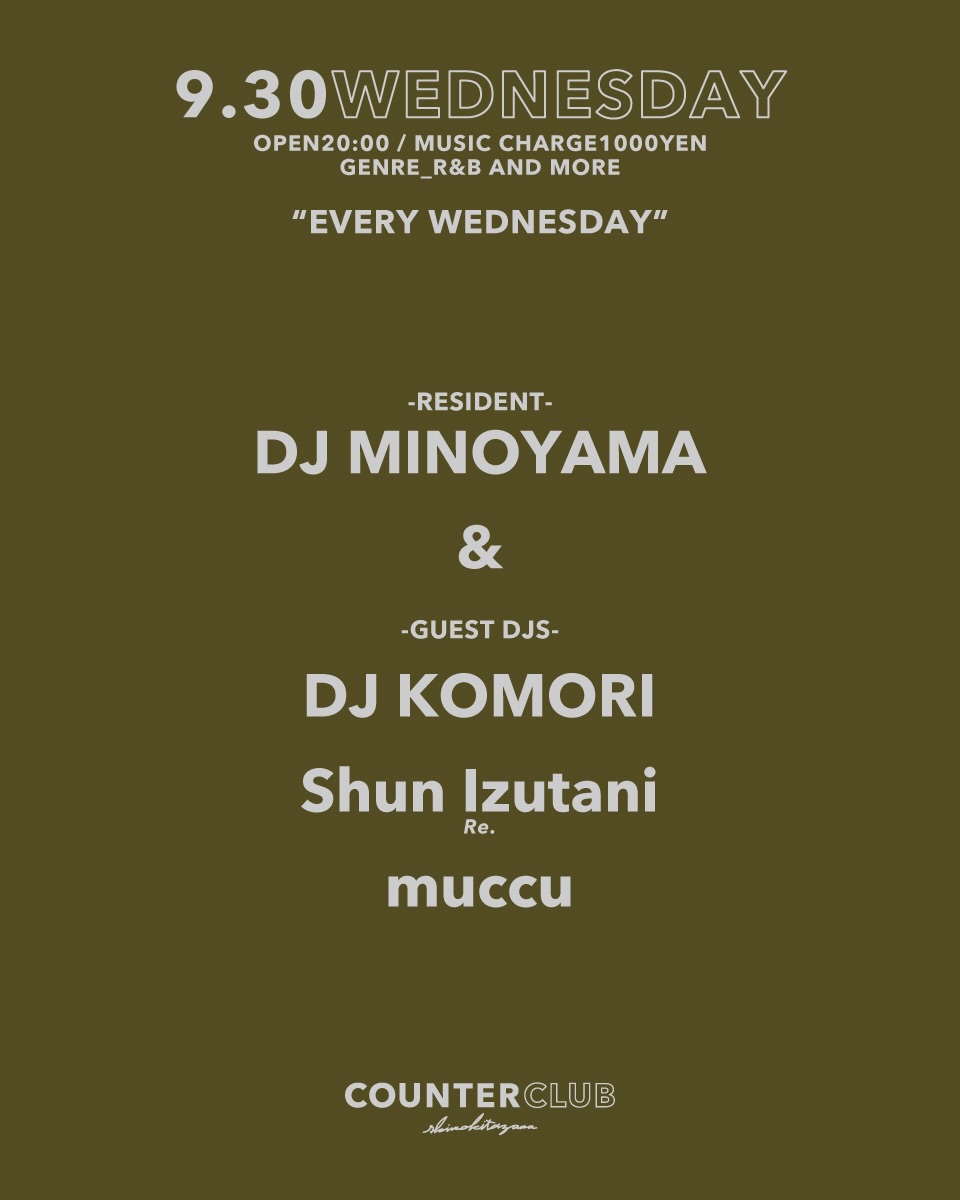 EVERY WEDNESDAY