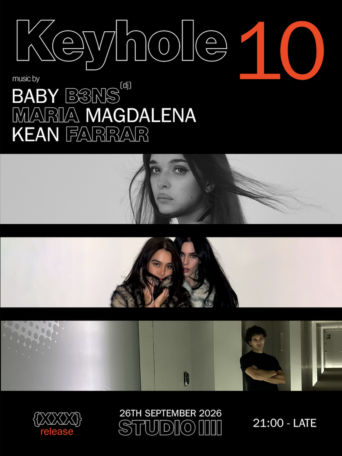 Keyhole 10: Baby B3ns, Kean Farrar, MARIA MAGDALENA, bluete2k