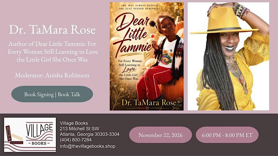 Book Signing and Author Talk with Dr. TaMara Rose