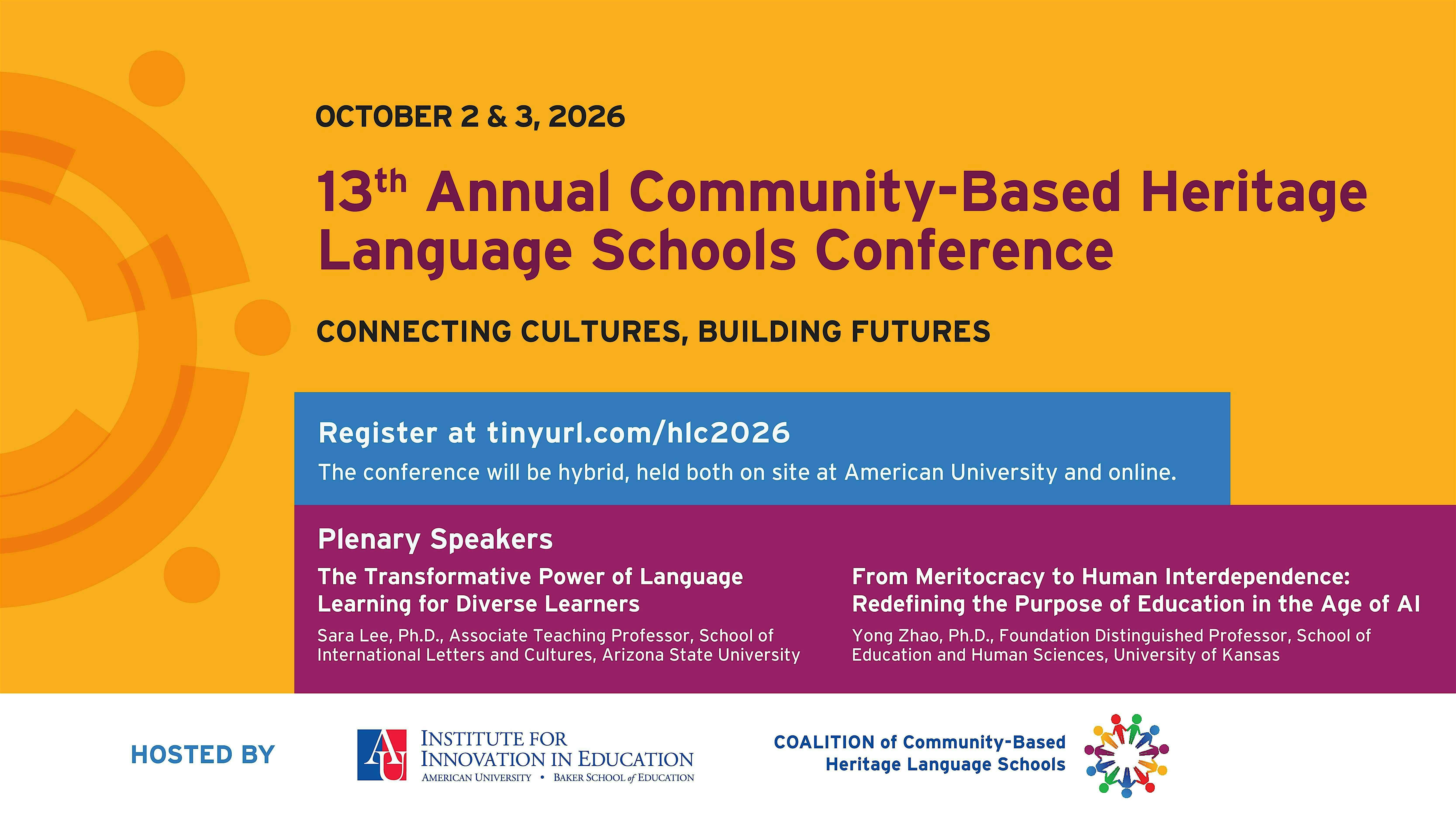 2026 Community-Based Heritage Language Schools Conference