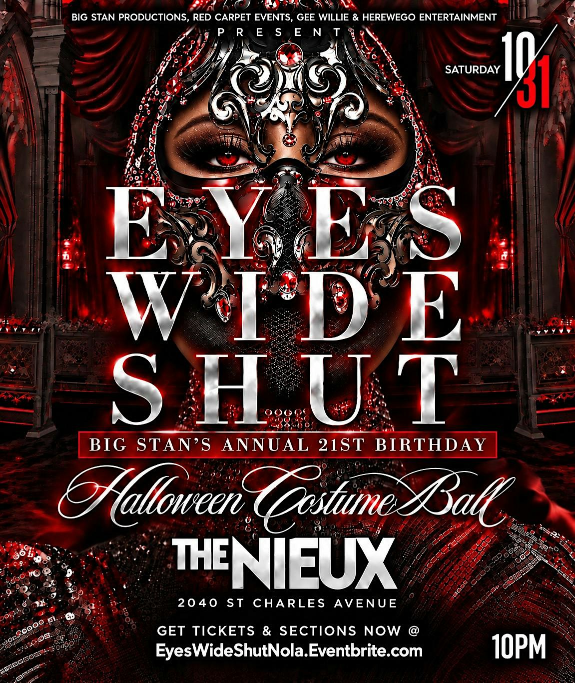 EYES WIDE SHUT HALLOWEEN COSTUME BALL & BIG STAN'S SCORPIO BIRTHDAY BASH