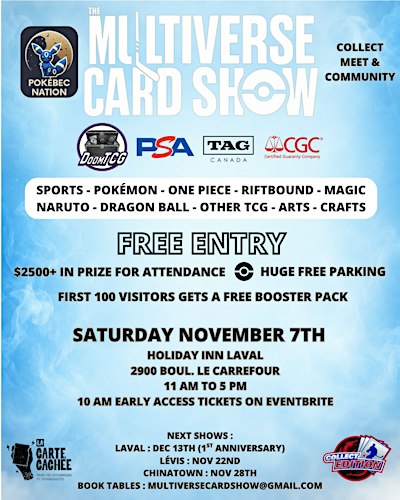 MultiVerse Card Show Laval