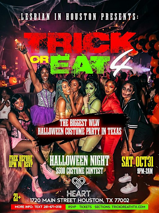 Trick Or Eat 4 - #1 WLW Halloween Costume Party In Houston!