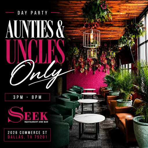 Aunties + Uncles Only Day Party