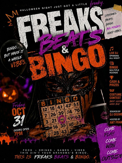 Freaks Beats and Bingo Halloween Bash