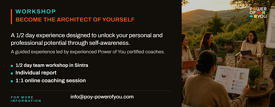 Workshop BECOME THE ARCHITECT OF YOURSELF