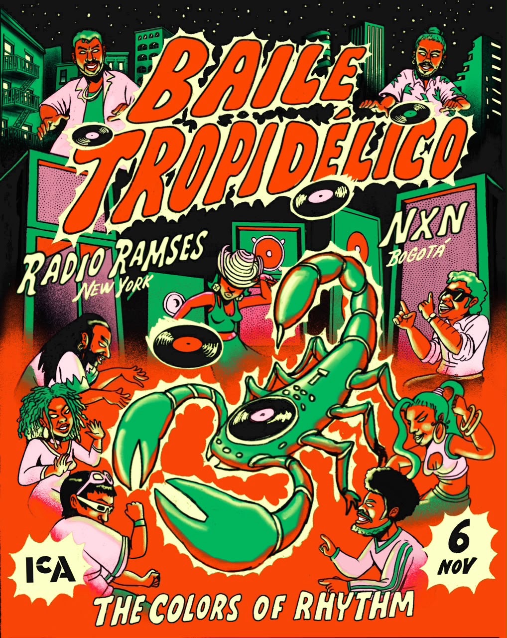 Baile Tropidélico & ICA First Fridays: Colors of Rhythm