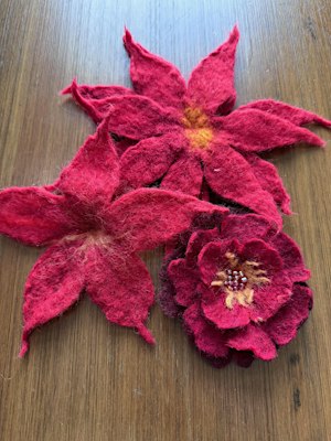 Felted Festive Flowers