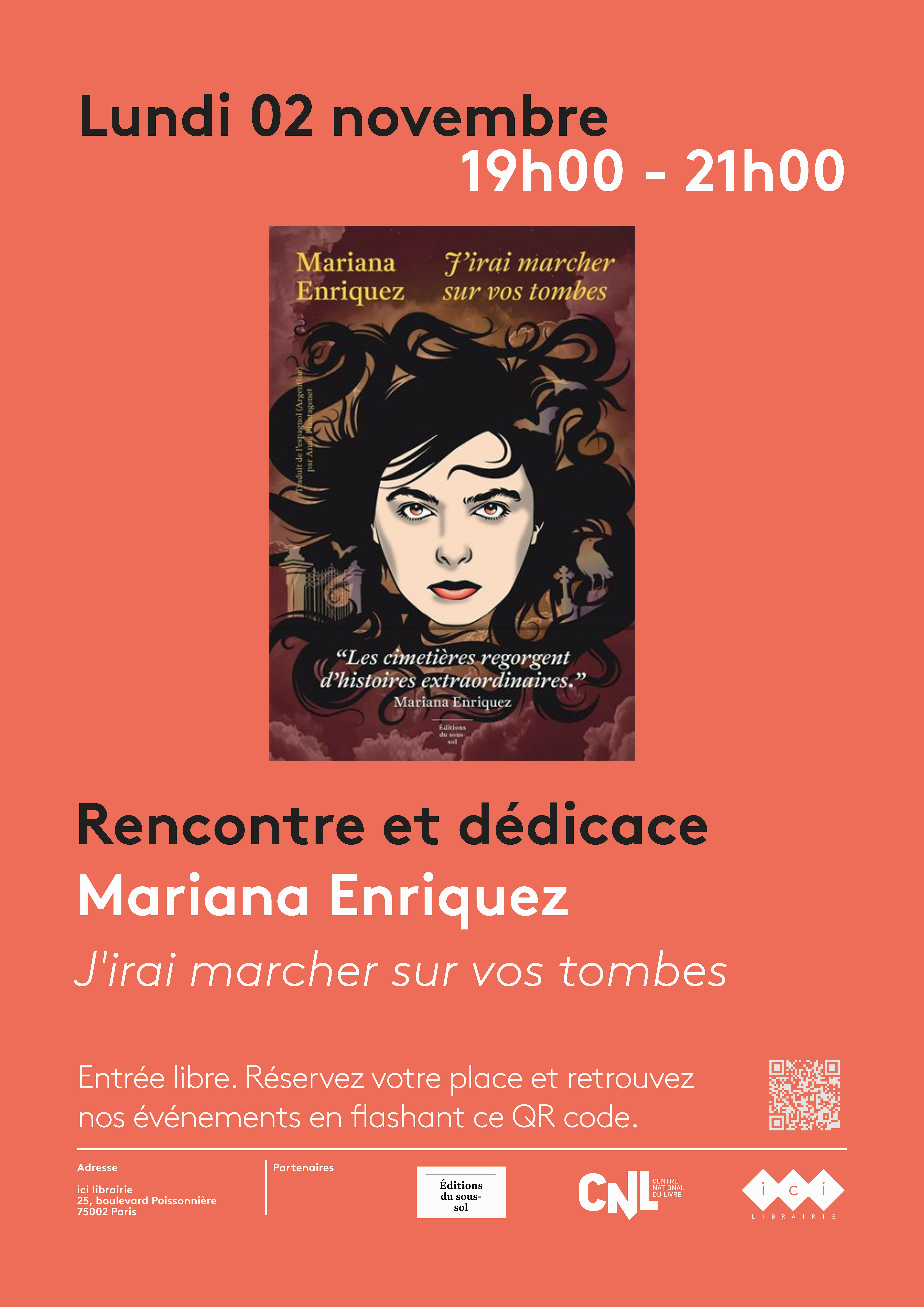 Rencontre et dédicace avec Mariana Enriquez