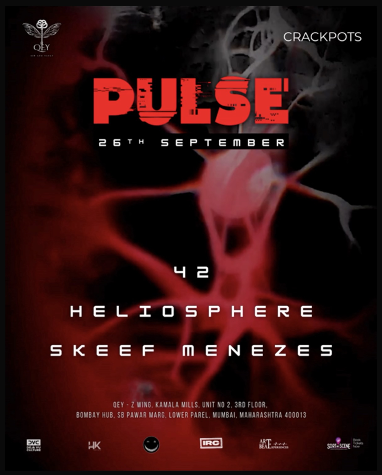 PULSE: 42, Heliosphere & Skeef Menezes at Qey [Raw & Hypnotic Techno]