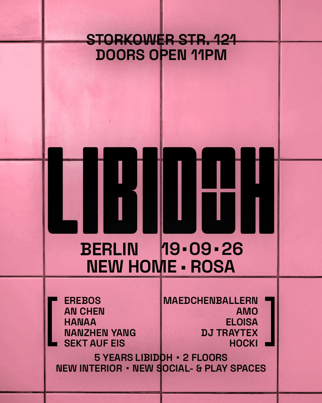 LIBIDOH █ 5 years █ new venue