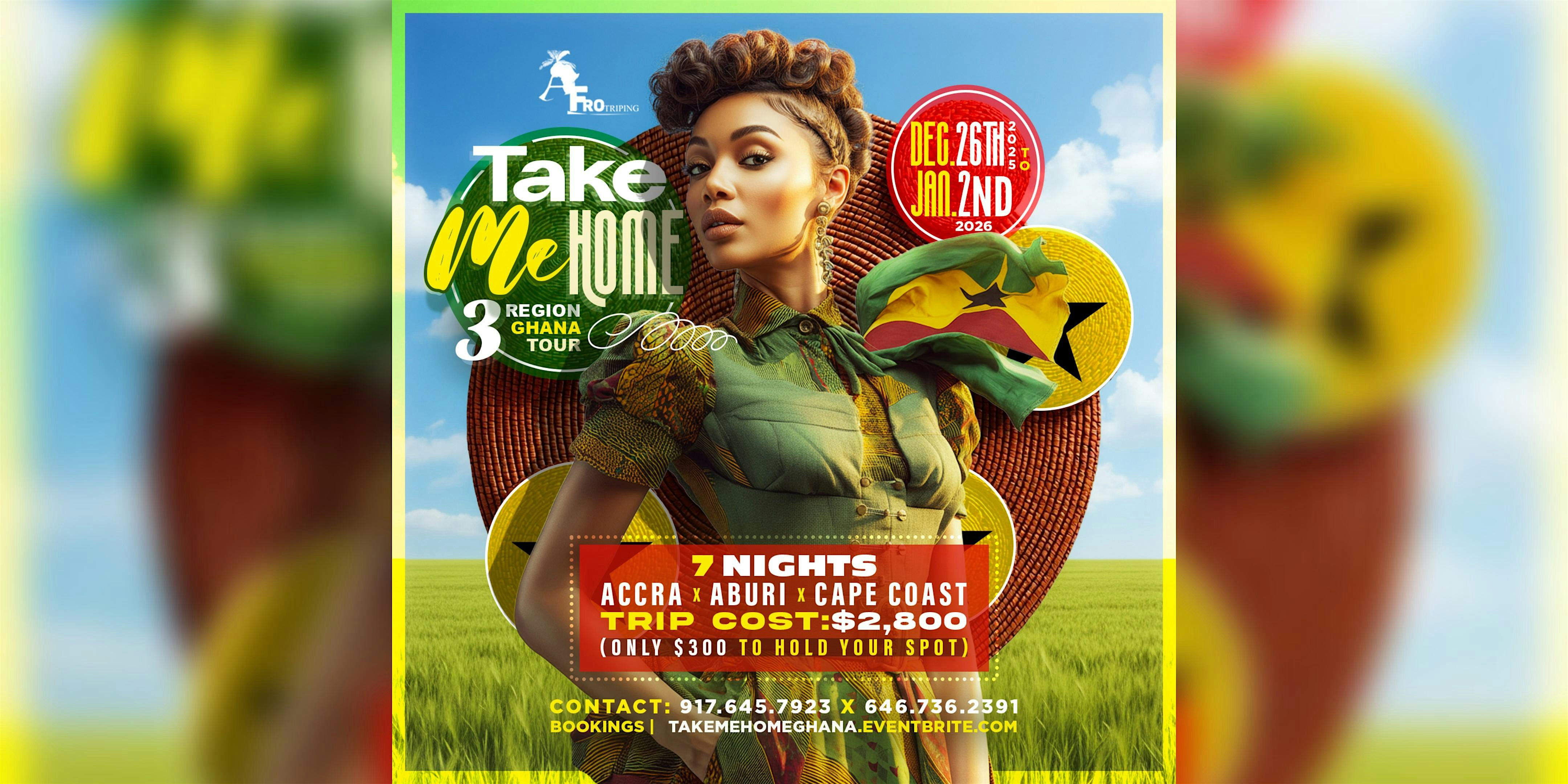Take Me Home | 3 Region Ghana Tour | 7 Nights (12.26.26 - 1.2.27)