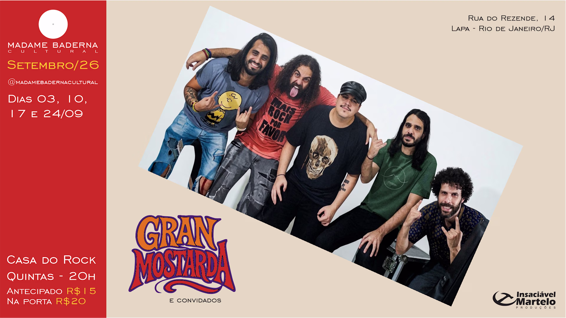 Casa Do Rock: Granmostarda Convida - Semana 1
