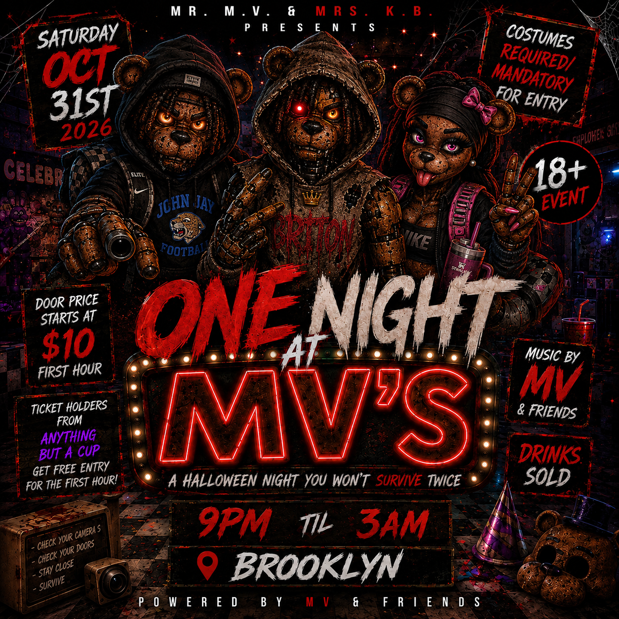 ONE NIGHT AT MV’s 🔪🩸🐻: A NIGHT TO SURVIVE