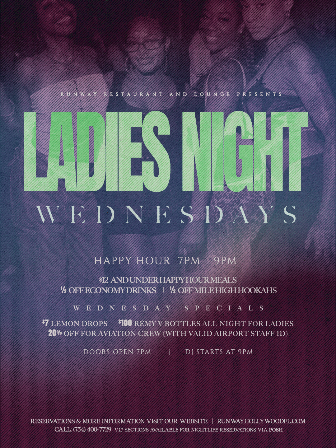 Ladies Night Wednesday @ Runway
