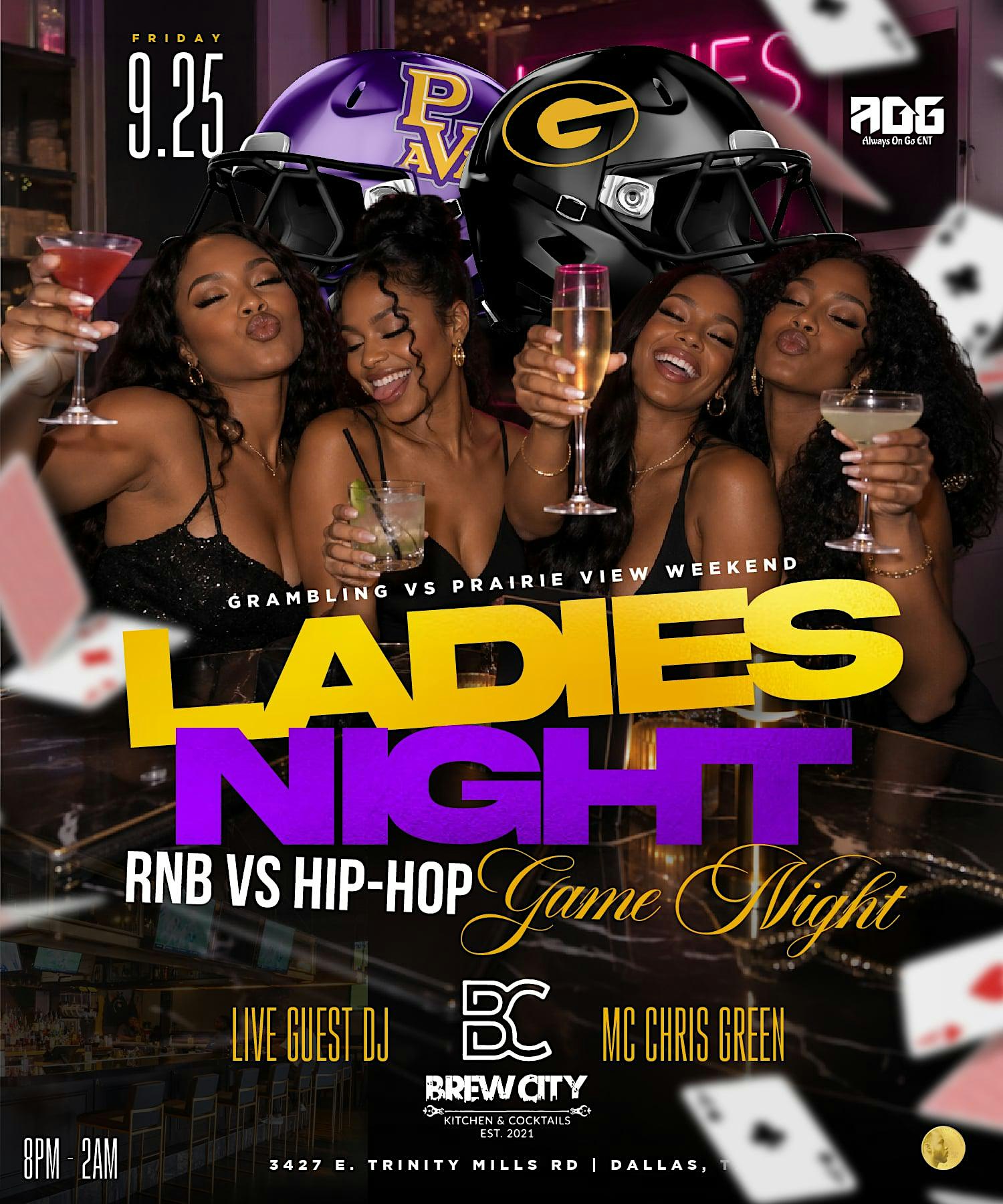 Grambling vs PV Ladies Night x Game Night..THE HBCU PARTY