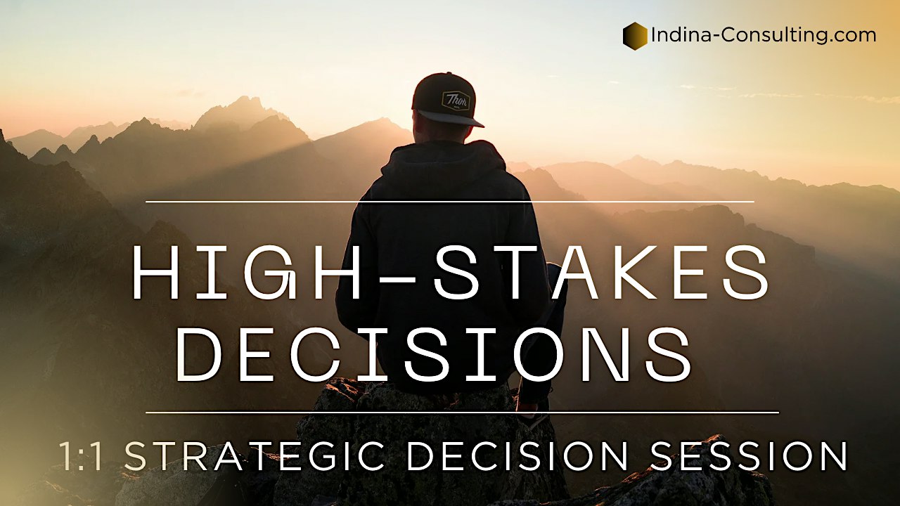 HIGH-STAKES DECISION MAKING (1:1 SESSION)