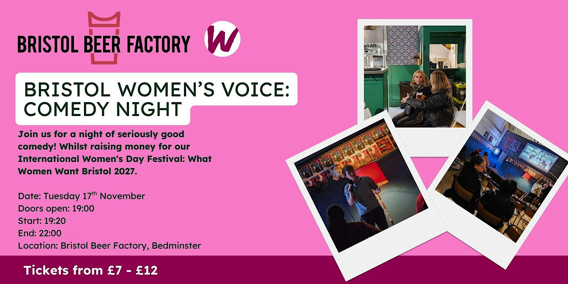 Bristol Women's Voice: Fundraising Comedy Night