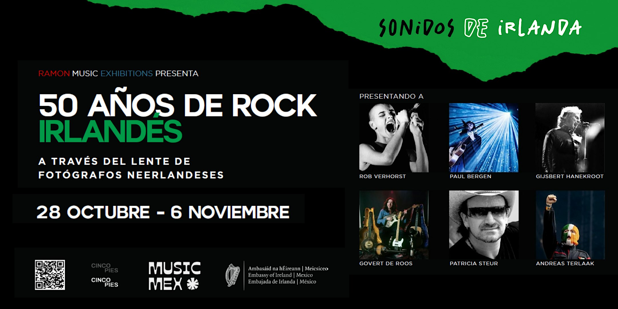 Inauguración de la exposición 50 AÑOS DE ROCK IRLANDÉS