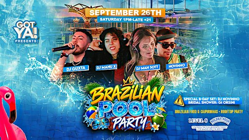 BRAZILIAN POOL PARTY | ROOFTOP PARTY
